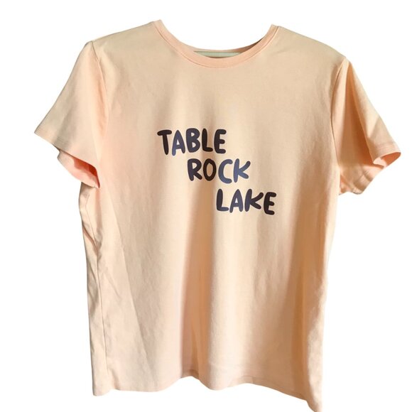 Upcycled Table Rock Lake T-Shirt: Landmarks & Marinas Graphic Tee, Women's XL - Picture 2 of 13